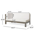 Brava X Back Corner Bench L With Coffee Tablewhite White Acacia Wood