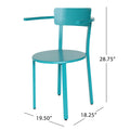 Haiti Bistro Set Teal Iron