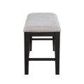 Halle Counter Bench Dark Brown Dark Brown Wood