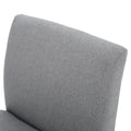 Accent Chair Grey Fabric