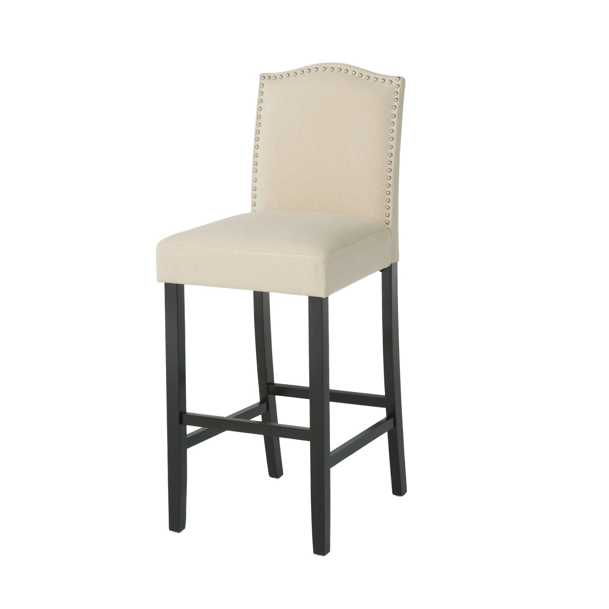 Markson Kd Barstool Mp2 Set Of 2 Ivory Fabric