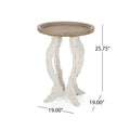 Accent Table Natural White Mdf