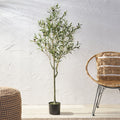 150Cm Artificial Olive Tree Green Iron Plastic