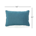 Coronado Rectangular Pillow Teal Fabric