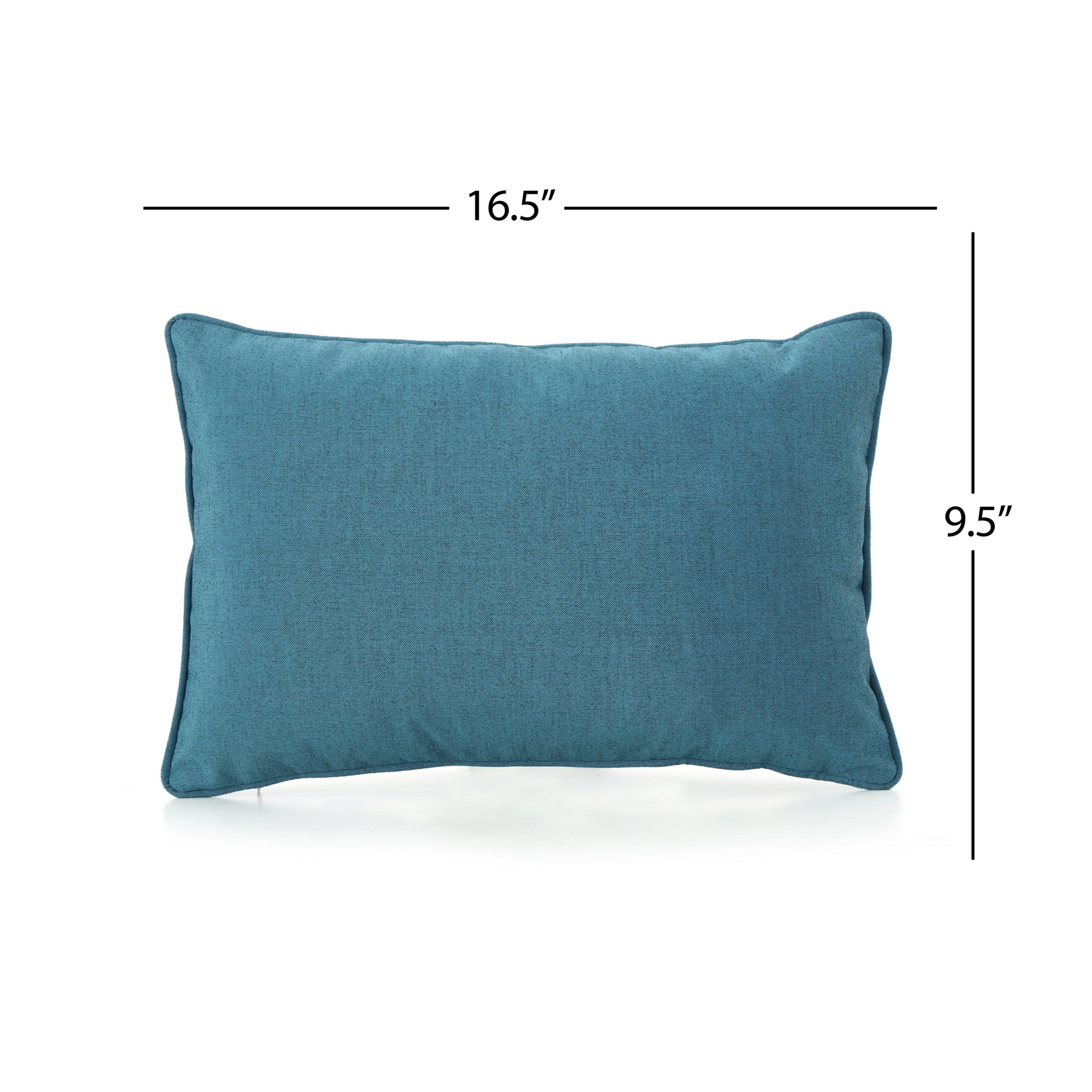 Coronado Rectangular Pillow Teal Fabric