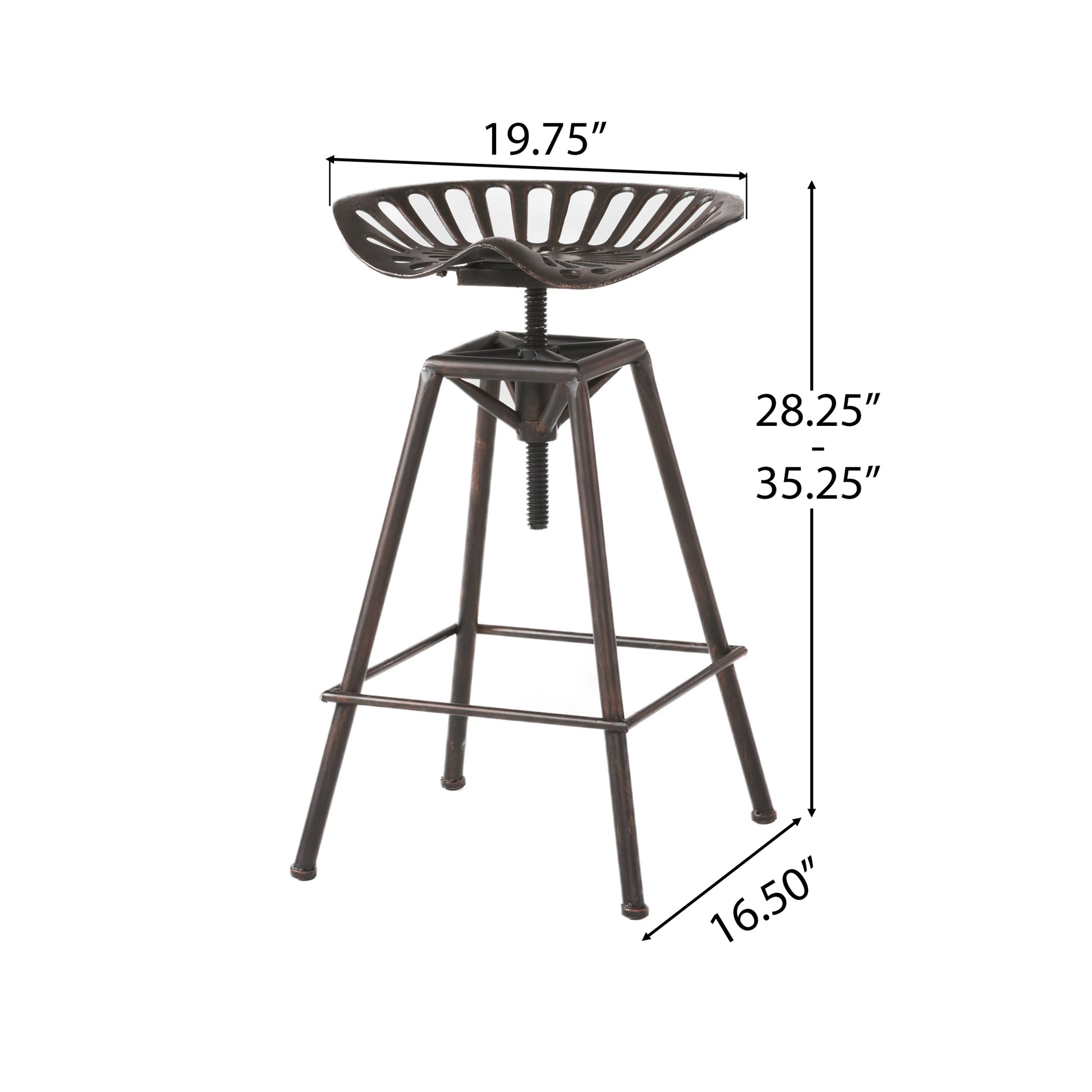 Rancher Barstool Black Iron