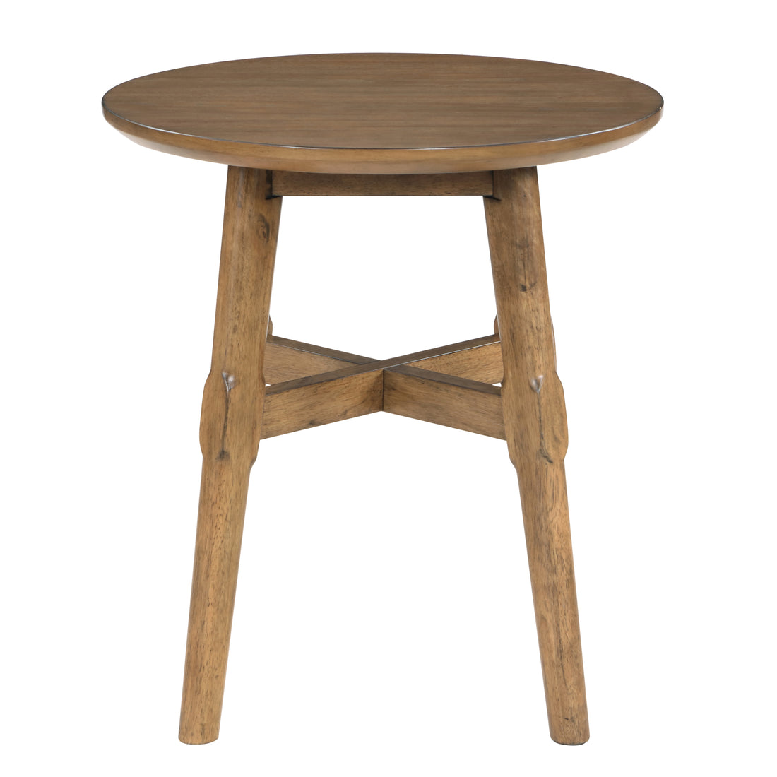 Oslo End Table, Brown Brown Wood