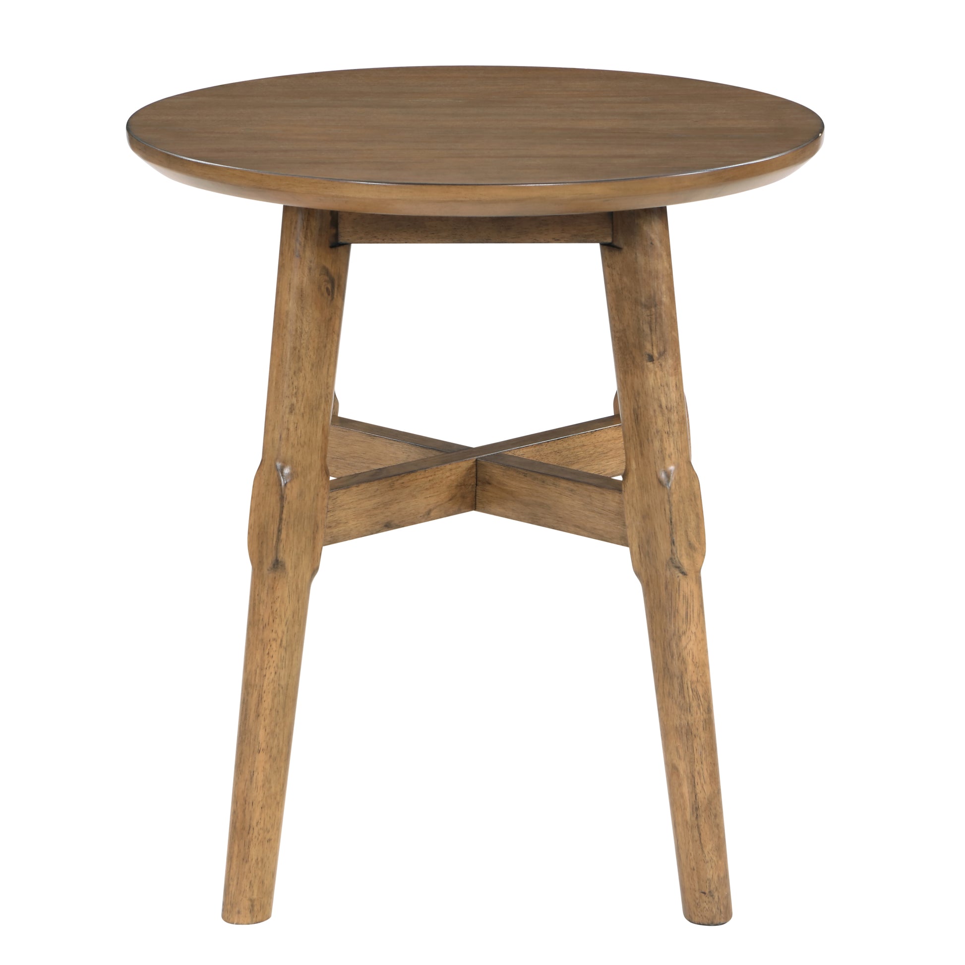 Oslo End Table, Brown Brown Wood