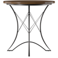 Adele Round Counter Table Dark Brown Dark Brown Wood