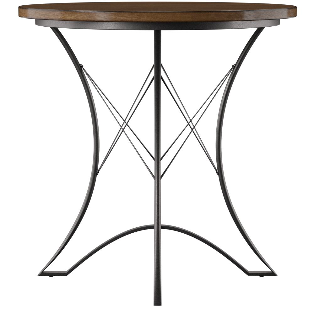 Adele Round Counter Table Dark Brown Dark Brown Wood
