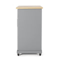 Kitchen Cart Grey Wood