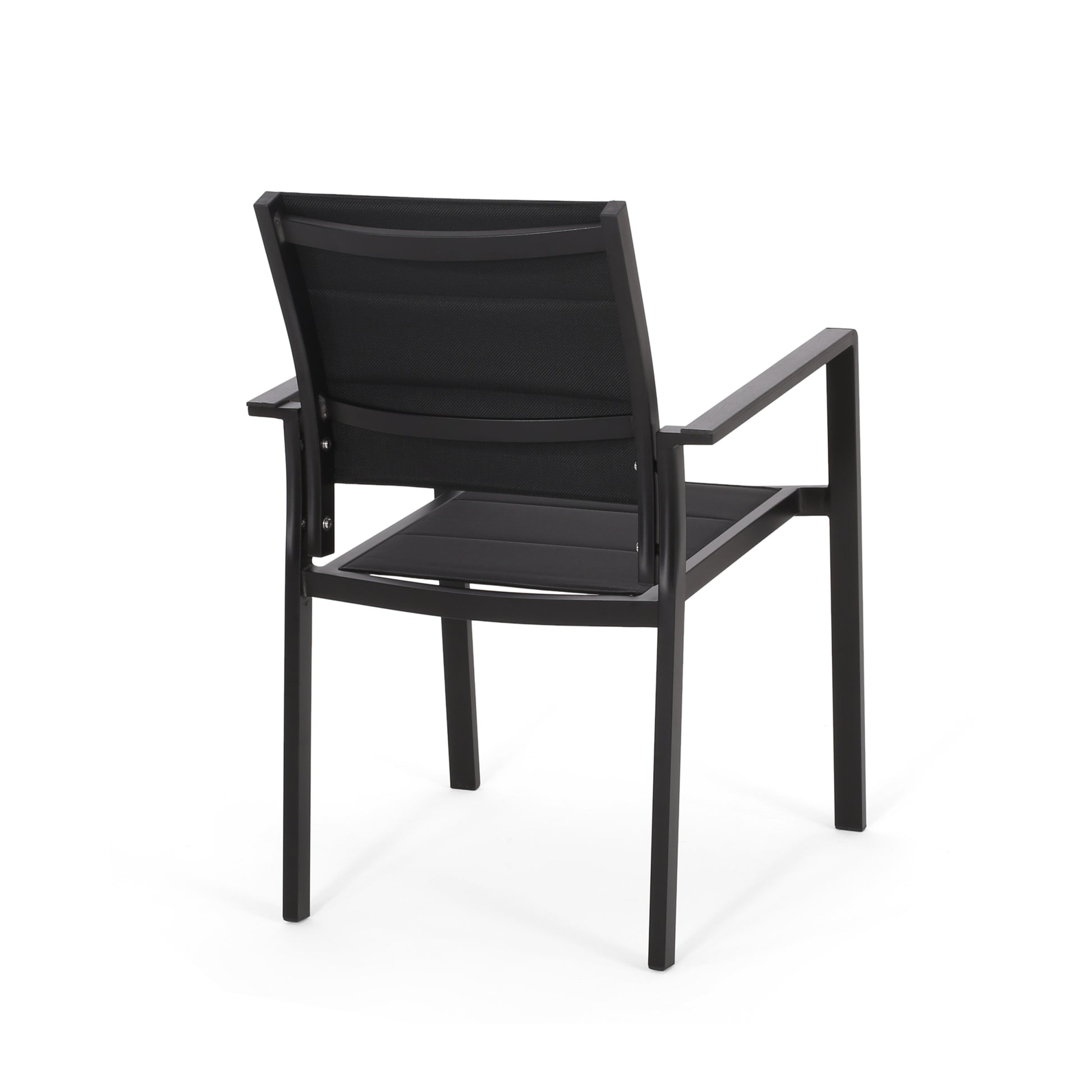 Wilbur Dining Chair Black Aluminum