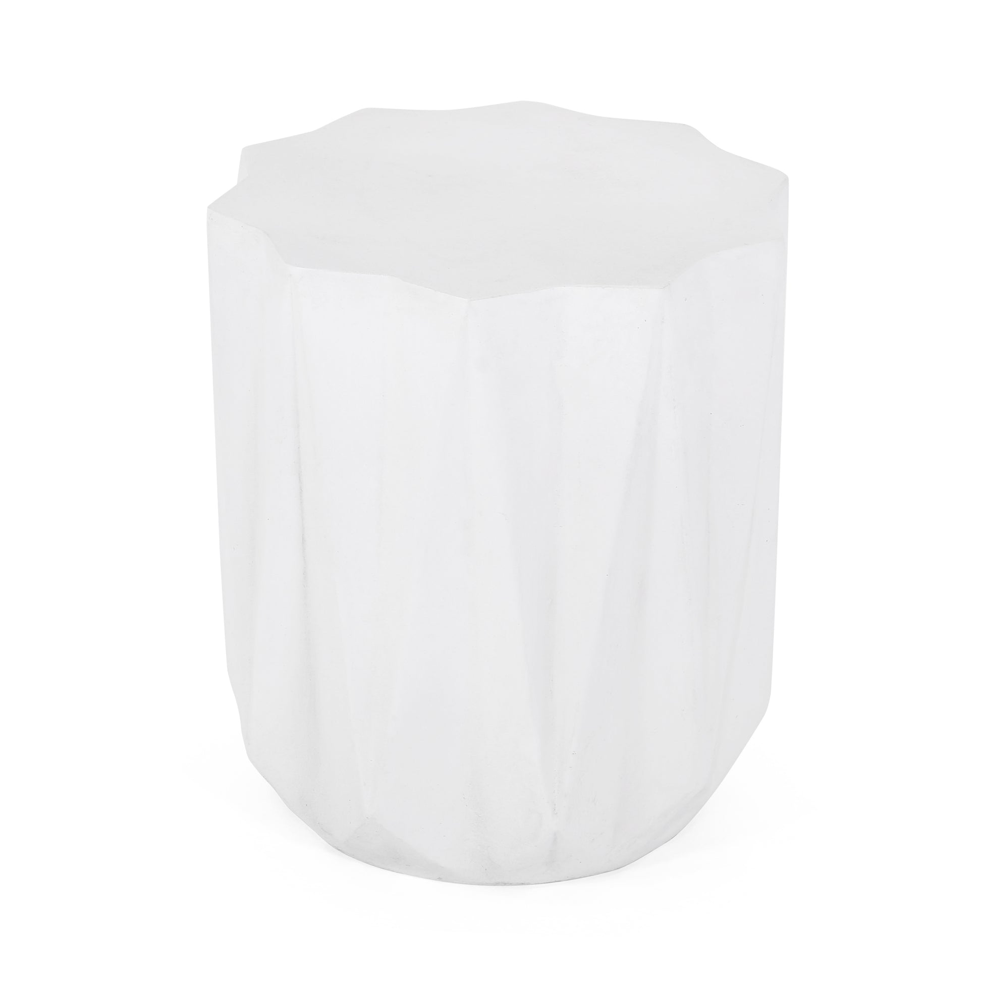 End Table Antique White Magnesium Oxide