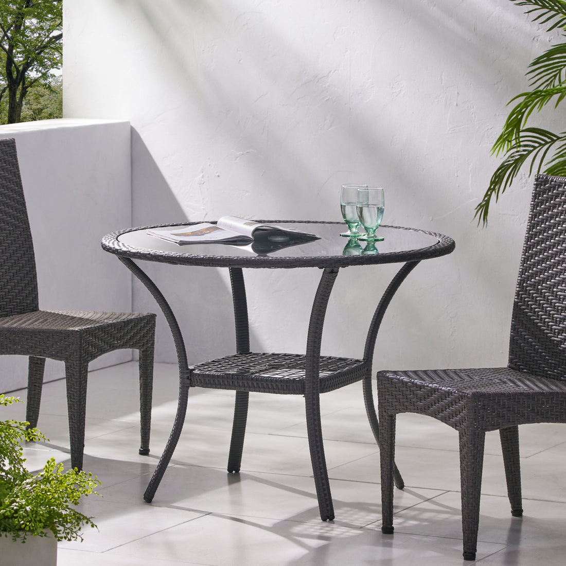 San Pico Table Grey Rattan