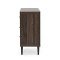 Nordic 3 Drawer Chest Walnut Mdf