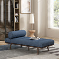 Chaise Lounge Navy Blue Fabric