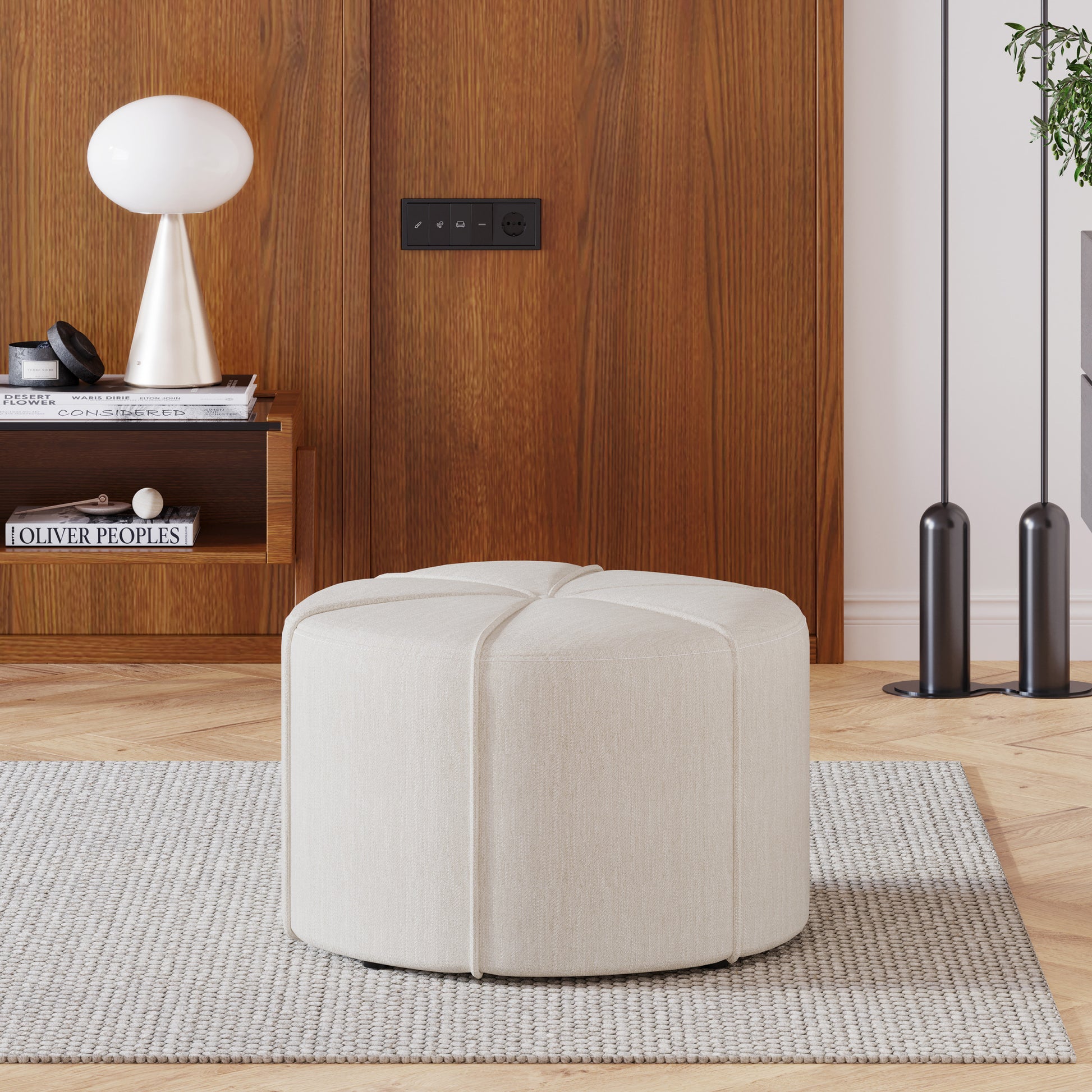 Ottoman Beige Fabric