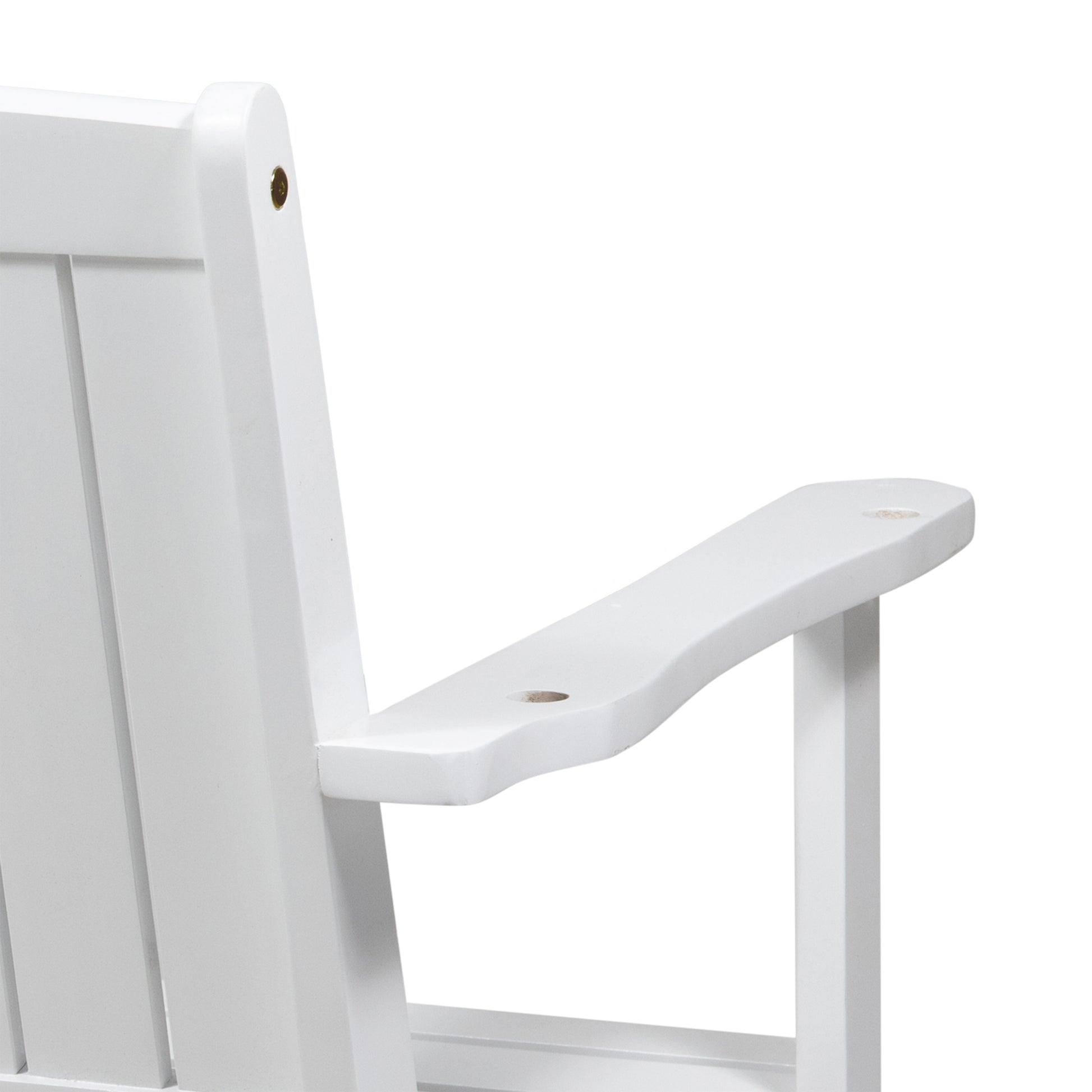 Tambora Porch Swing White Wood Metal