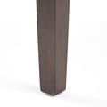 Dining Table With Square Leg Brown Solid Wood Mdf