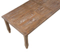Riverdale Dining Table Driftwood Dark Brown Wood