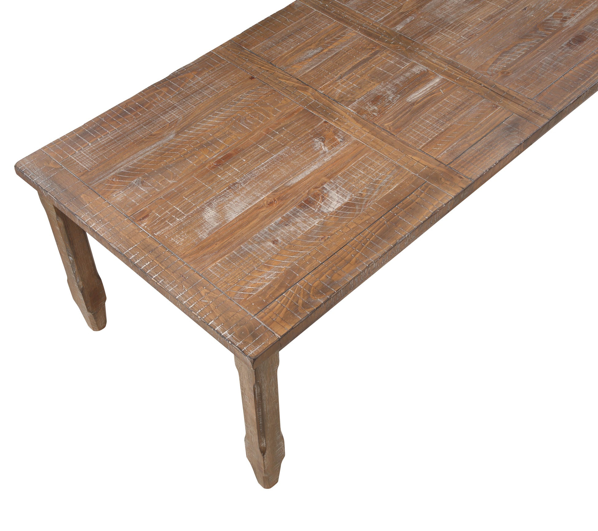 Riverdale Dining Table Driftwood Dark Brown Wood