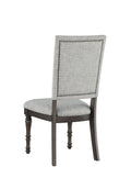 Linnett Upholstered Back Chair Set Of 2 Dark Brown Dark Brown Wood