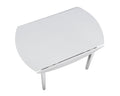 Naples 5 Piece Drop Leaf Dining Set White White Wood