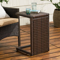 Bucharest End Table Brown Rattan