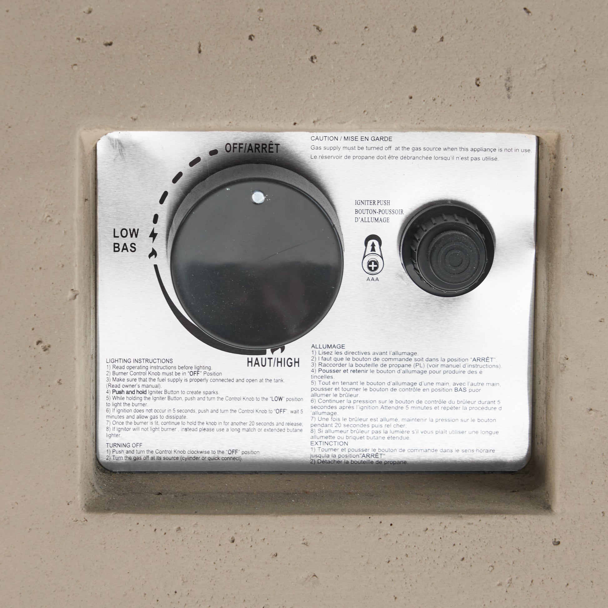 40" Outdoor 40,000 Btu Rectangular Mgo Concrete Propane Fire Pit, Dark Grey Tank Cover Not Included Light Grey Magnesium Oxide