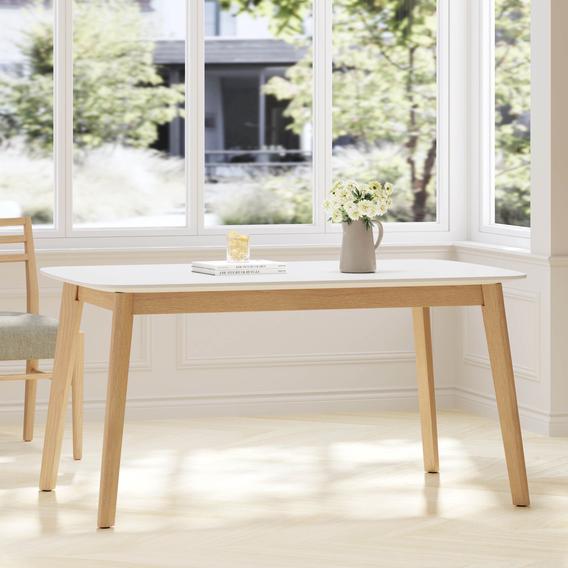 Dining Table White Oak Mdf