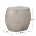 Edmonton Side Table Light Grey Magnesium Oxide