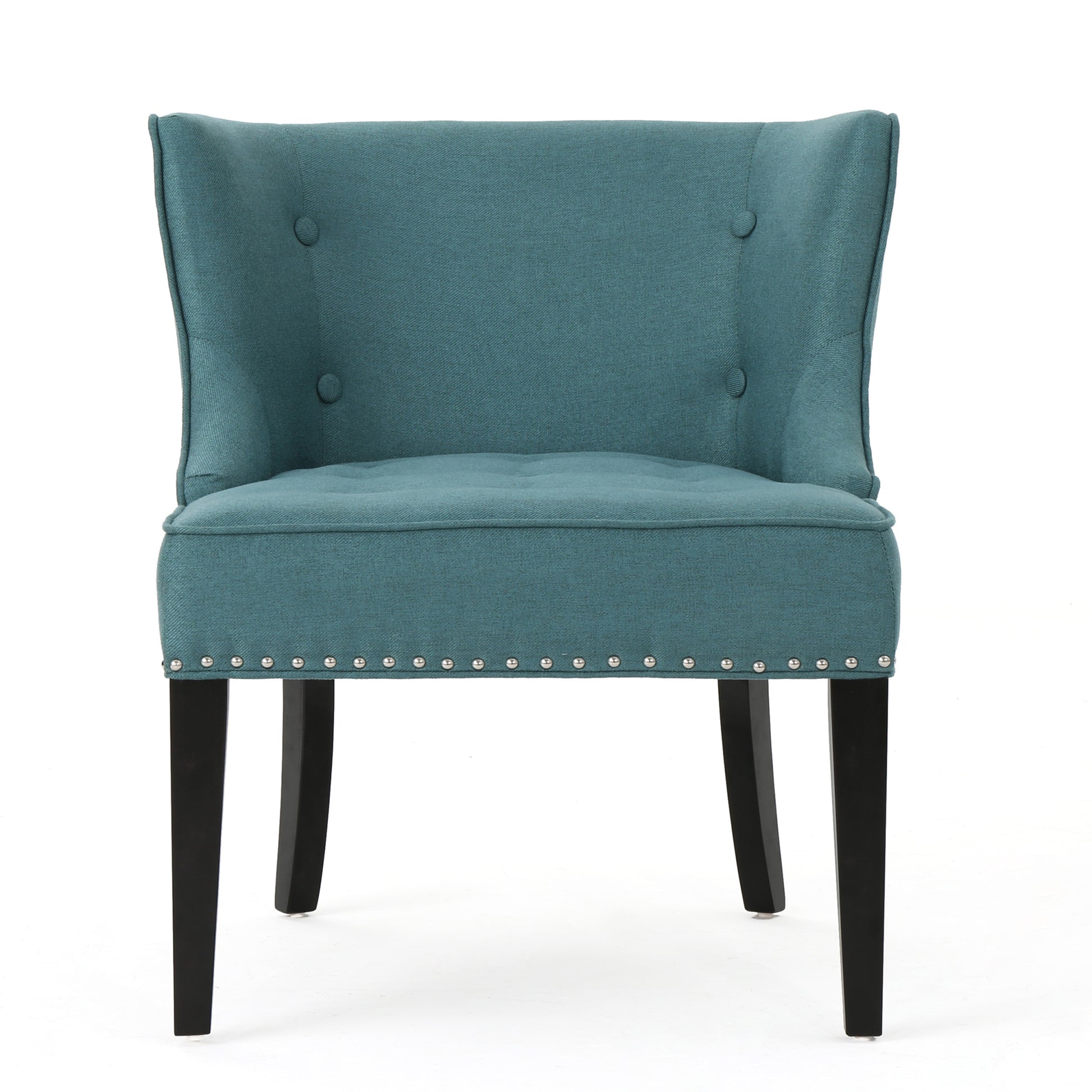 Fabric Occaisional Chair, Dark Teal Teal Fabric