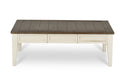 Cayla 3 Piece Table Set White White Mango Wood