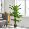 130Cm Artificial Palm Tree Green Iron Plastic