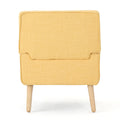 Brooke Retro Chair Kd Yellow Fabric