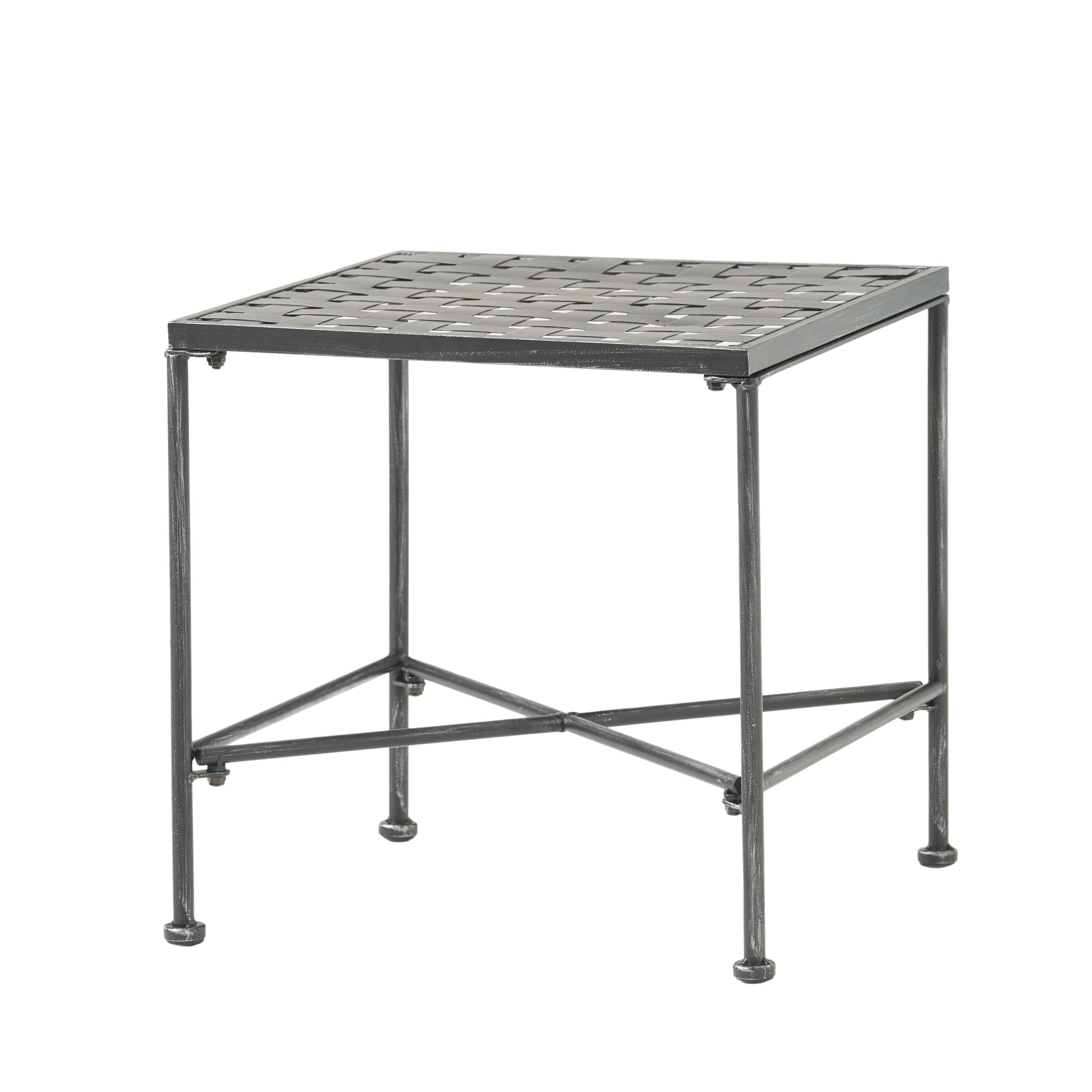 Luna End Table Black Iron