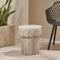 Delphinus Side Table Grey Concrete