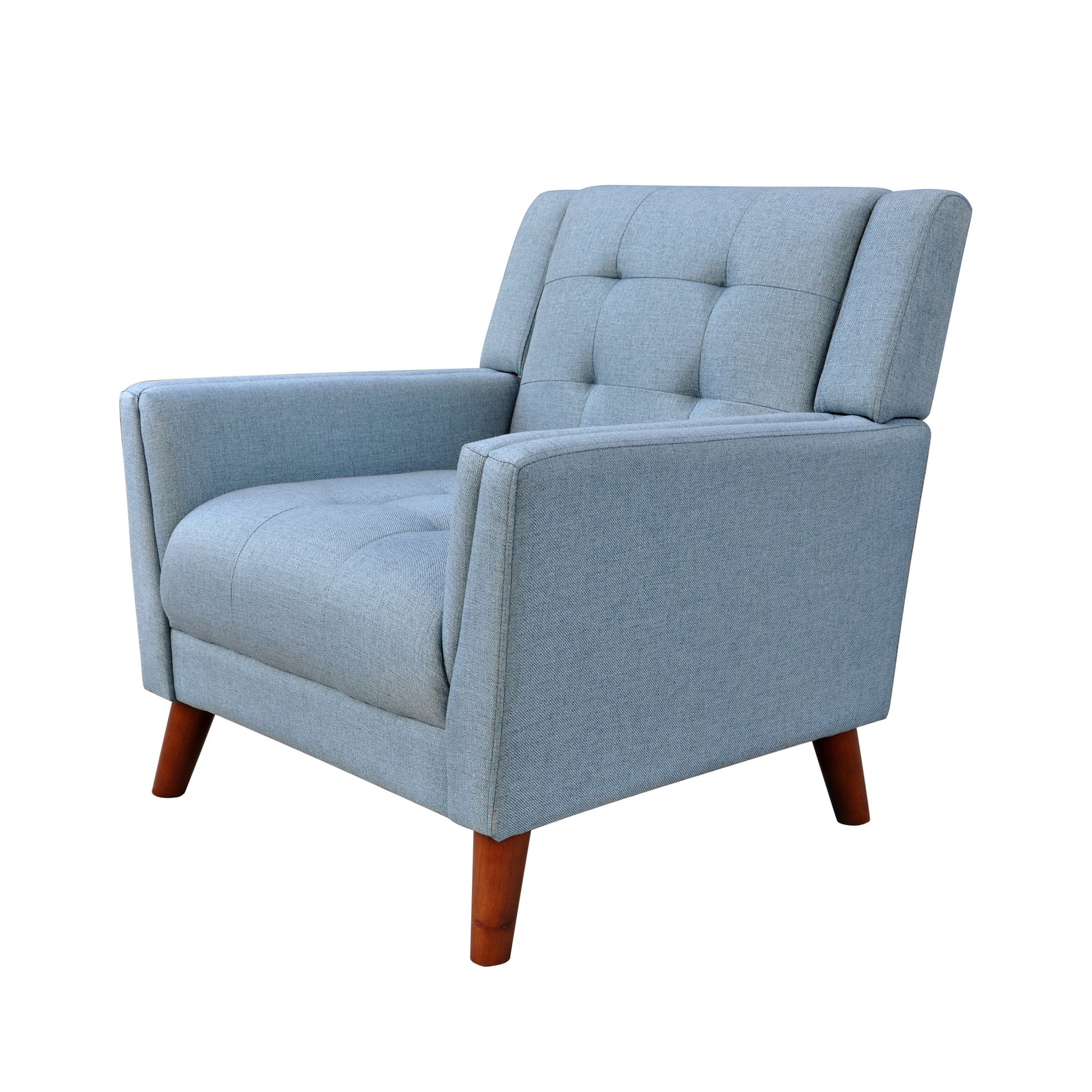 Greenmont Upholstered Armchair Blue Fabric