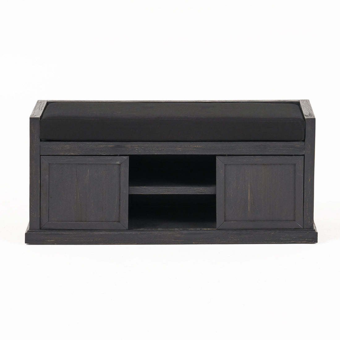 Bench Dark Grey Acacia Wood