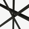 Wine Rack Black Natural Mdf Metal