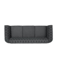 Sofa 3 Seater Charcoal Fabric 3 Seat