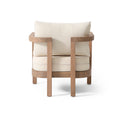 Set Of 2 Outdoor Acacia Wood Patio Club Chair, Patio Furniture,Waterproof Thick Cushion Deep Seating For Porch, Garden, Backyard, Balcony, Weight Capacity 400Lbs, Brown Wash, Beige Cushion Yes Deep Seating Brown Beige Garden & Outdoor 2 Person Seating