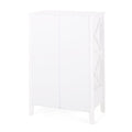 2 Drawer Storage Rack White Mdf