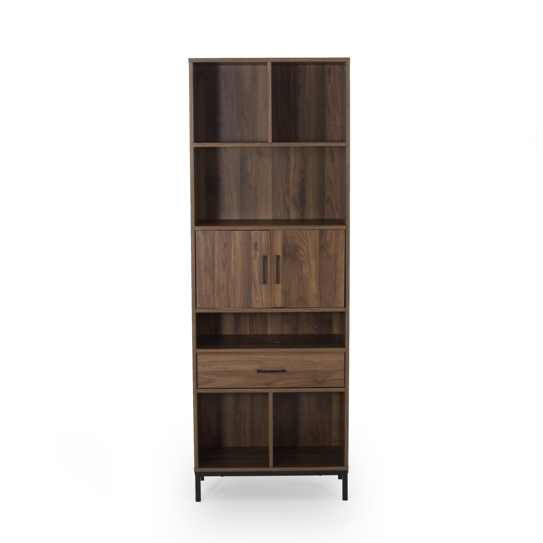 Cube Unit Bookcase Walnut Mdf