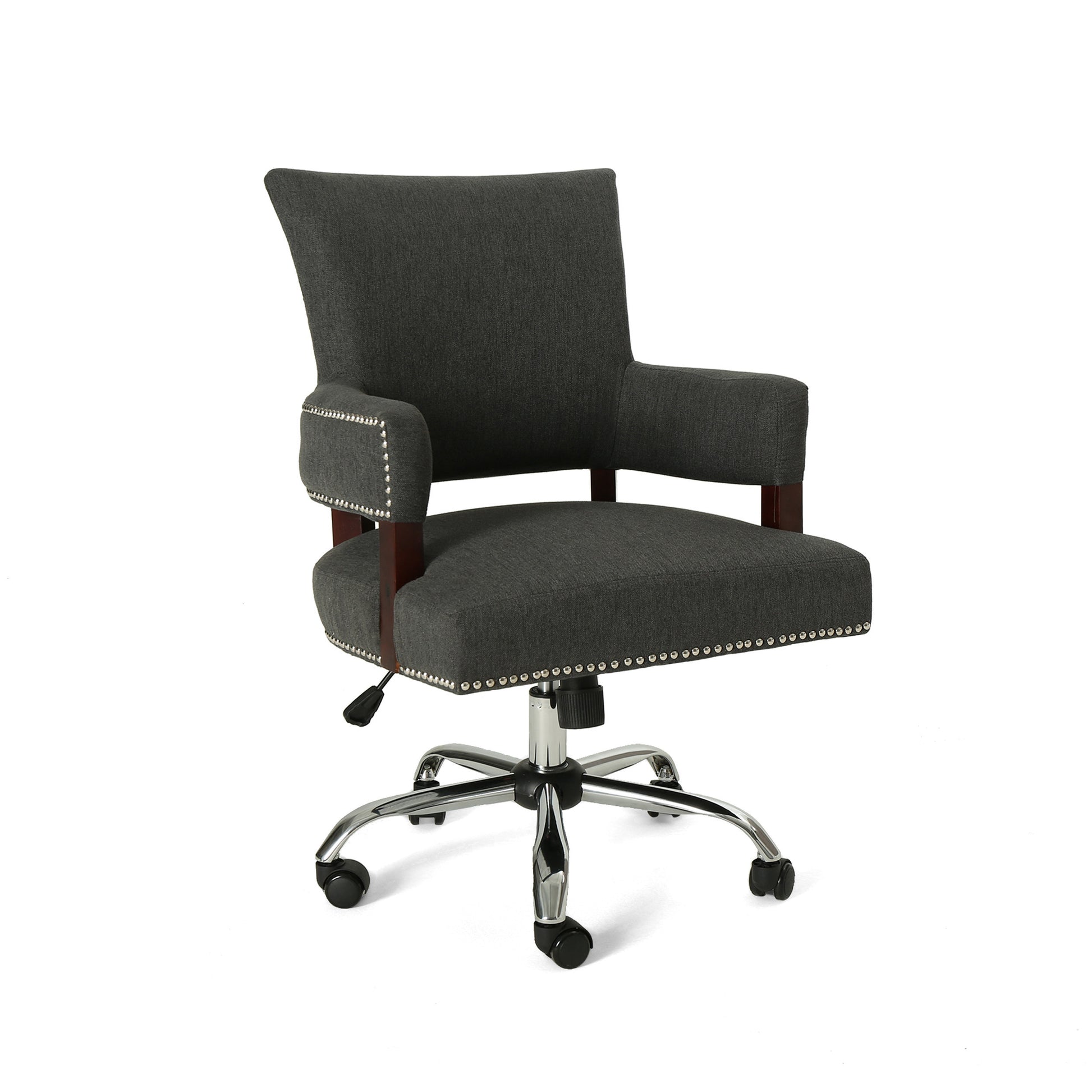 Office Chair Dark Gray Fabric