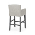 Upholstered 30.5 Inch Counter Stools Light Gray Gray Light Grey Fabric