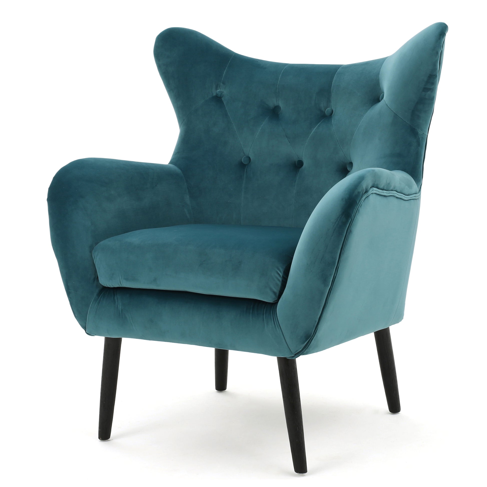 Arm Chair Teal Velvet