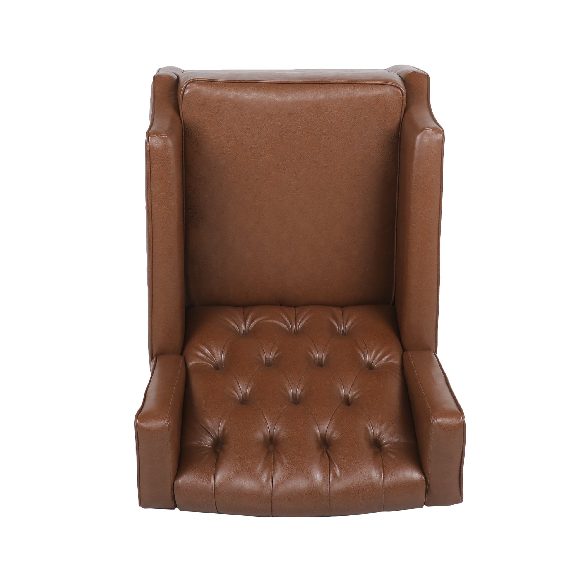 Rocking Chair Light Brown Pu