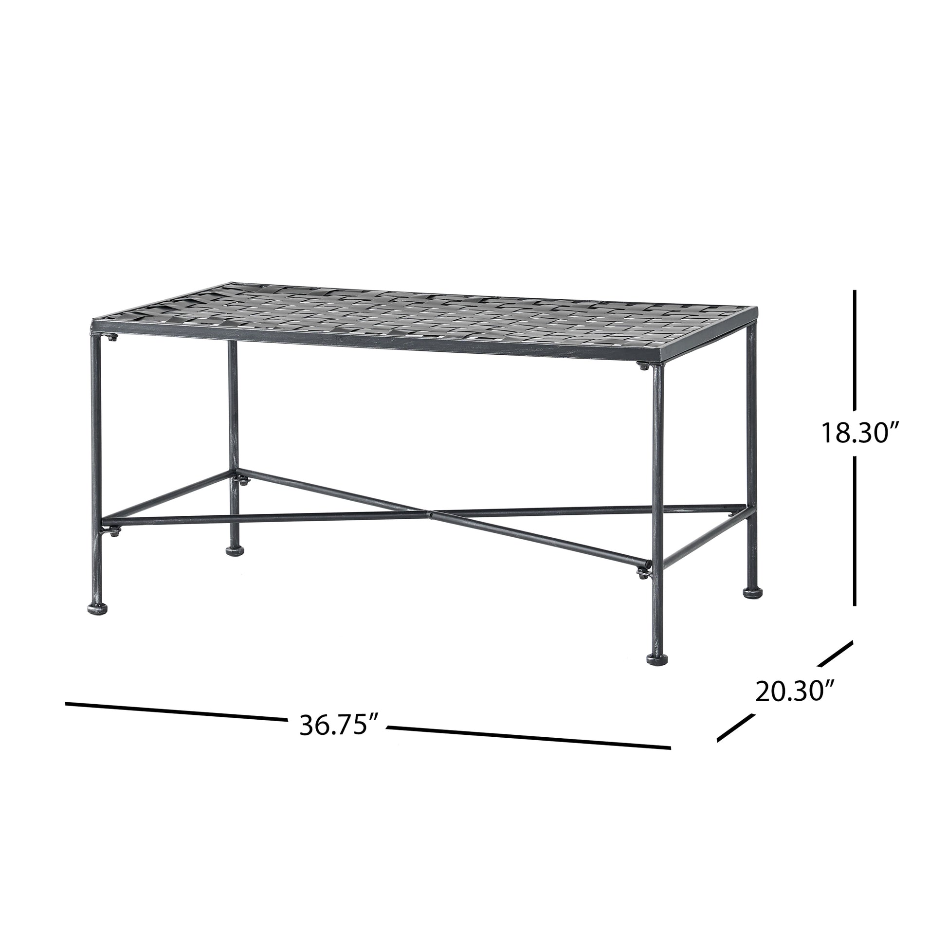 Luna Coffee Table Black Iron