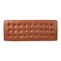 Ciarin Upholstered Hallway Bench Brown Brown Leather